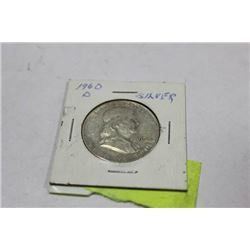 1960 SILVER 1/2 DOLLAR COIN