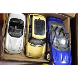 FLAT OF 3 MODEL CARS