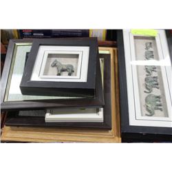 COLLECTION OF SEVEN SHADOW BOXES