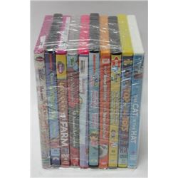 BUNDLE OF 10 CHILDREN'S DVD MOVIES