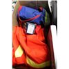Image 1 : BOX WITH NEW "AGO" HIGH VIS COAT(XXL), VEST (XL),