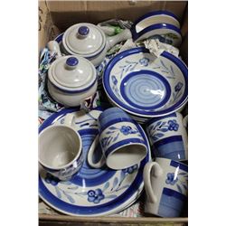 BOX WITH 12-PIECE SET - MODA QUALITY STONEWEAR,