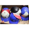 Image 1 : FLAT OF CLASSIC 70'S BASEBALL HELMETS