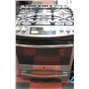 Image 1 : BLACK AND STAINLESS GE GAS TOP STOVE