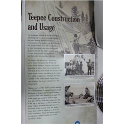 TEEPEE CONSTRUCTION & USEAGE COLLECTABLE SIGN