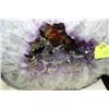 Image 1 : LARGE UNIQUE AMETHYST GEODE W/ MINING SCENE