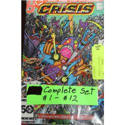 COMPLETE SET #1-12 CRISIS COMICS