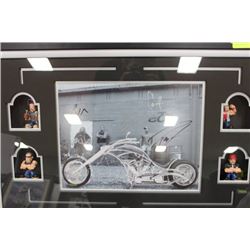 "ORANGE COUNTY CHOPPERS" LARGE FRAMED DISPLAY