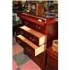 Image 3 : ROSEWOOD DRESSER W/ 5 DRAWERS PLUS 1 HIDDEN TOP