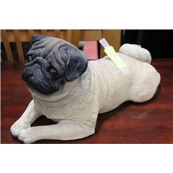 CERAMIC PUG DOG ORNAMENT