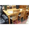 Image 1 : SOLID MAPLE DINING SET WITH 4 CHAIRS PLUS LEAF