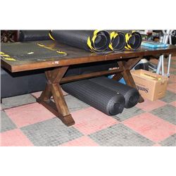 LARGE DINING TABLE W LEAF  90"x42"x30"T