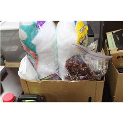 BOX OF CRAFT SUPPLIES