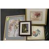 Image 1 : 4 FRAMED ASSORTED DECORATIVE PICTURES