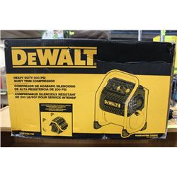 NEW DEWALT 200 PSI 2.5 GALLON COMPRESSOR