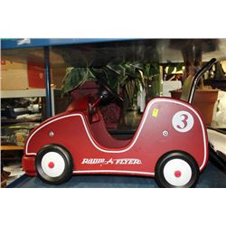 RADIO FLYER CHILD'S CAR W/ CHROME PUSH BAR AND