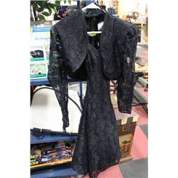 LADY'S BLACK LACE "LORRIANN" DRESS W/ MBLARO