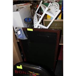 ELECTRONIC BLACKBOARD SOLD WITH LOUNGE CHAIR