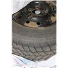 Image 1 : SETOF 4 HANKOOK 215/70R15 SNOWTIRES W 5 BOLT RIMS