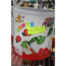 KIDS WOOD VEGETABLES SET