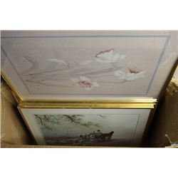 BOX OF 6 SHOWHOME STYLE WALL ART