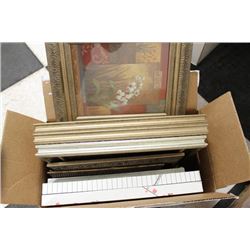 BOX OF 6 ASSORTED WALL ART