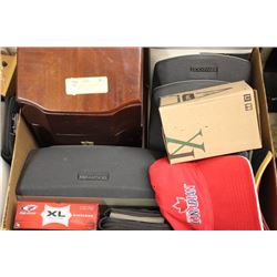 BOX OF ASSORTED HOUSEHOLD ITEMS WITH GOLF BALLS