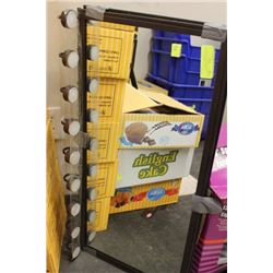 PAIR OF CAST IRON MIRROR W/ CANDLE HOLDERS