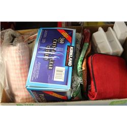 BOX FULL OF NEW MISC. ITEMS