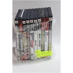 BUNDLE OF (10) PLAYSTATION 2 GAMES