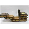 Image 1 : LARGE BROWN 3 TIER SEWING BOX