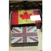 Image 1 : CANADA FLAG AND GREAT BRITAIN FLAG GLASS JEWELLERY