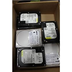 BOX OF 250 GB IDE/ATA HARD DRIVES