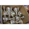 Image 1 : BOX OF PEWTER CHALICES