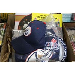 OILER 1970'S HOCKEY HALL OF FAME BOOK W/ DVDS