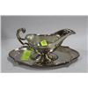 Image 1 : SILVERPLATED GRAVY BOAT W/ PLATTER