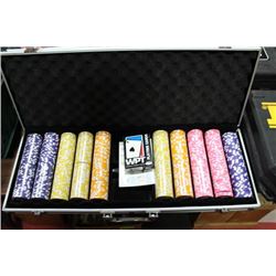 WPT TOURNAMENT PRO SERIES POKER SET IN CASE