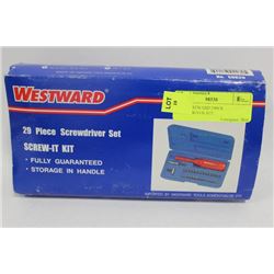 NEW WESTWARD 29PCS. SCREWDRIVER SET