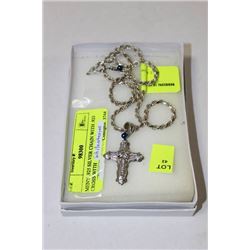 MEN'S .925 SILVER CHAIN WITH .925 CROSS WITH