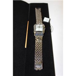 AKRIBOS WOMENS DIAMOND DIAL WATCH