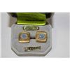 Image 1 : 18K GOLD CLAD AUSTRALIAN OPAL CUFF LINKS