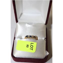 10K GOLD  AND SAPPHIRE  LADIES RING