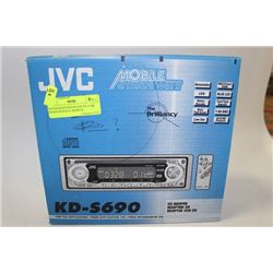 NEVER BEEN INSTALLED JVC CAR CD RECIEVER W/ REMOTE