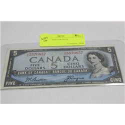 1954 FIVE DOLLAR NOTE
