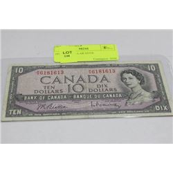 1954 TEN DOLLAR NOTE