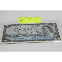 1954 FIVE DOLLAR NOTE