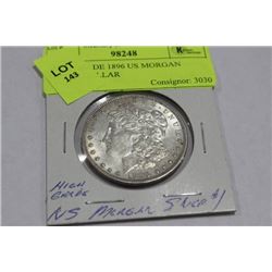 HIGH GRADE 1896 US MORGAN SILVER DOLLAR