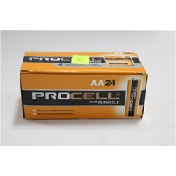 BOX OF 24 DURACELL PROCELL AA BATTERIES