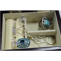 JEWELERY BOX W/ CONTENTS