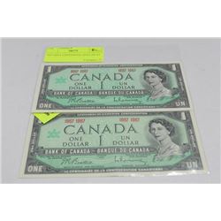 1967 MINT CENTENNIAL DOLLAR X2